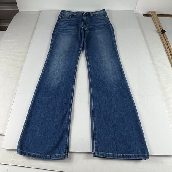 Letter To Juliet Jeans Womens 28x30* Bambino Boot Cut Mid Rise Blue Denim Tag 25 - Picture 1 of 16